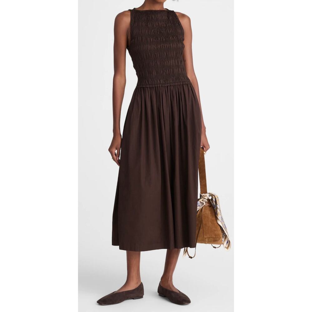 Madewell The Melody Smocked Midi Dress